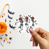 dancing skeleton vintage halloween halloween sticker fall stickers laptop decals vinyl sticker water bottle sticker halloween gift womens halloween halloween party trendy stickers spooky season spooky babe