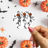 dancing skeleton vintage halloween halloween sticker fall stickers laptop decals vinyl sticker water bottle sticker halloween gift womens halloween halloween party trendy stickers spooky season spooky babe