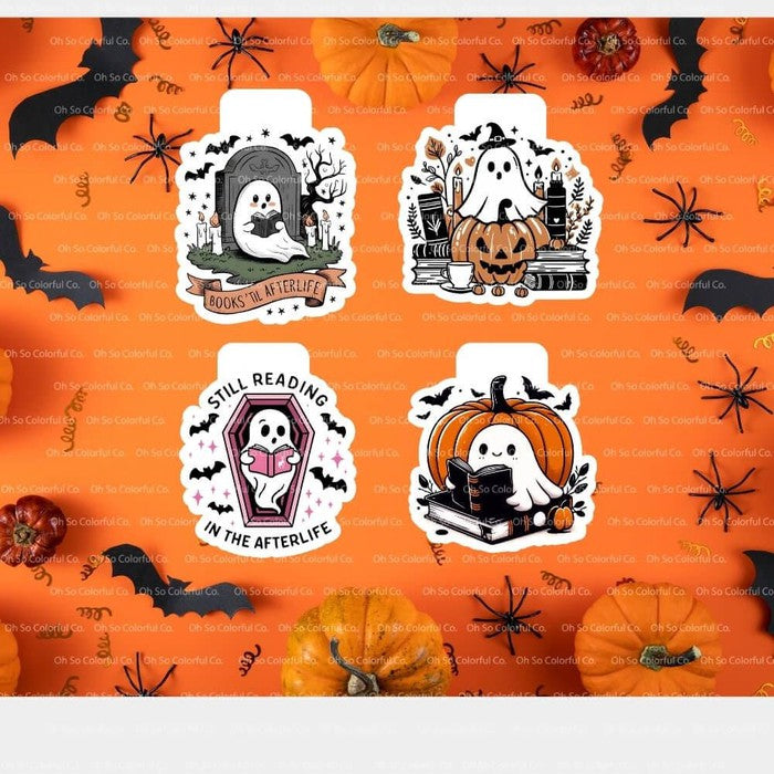 book lover gift magnetic bookmark book accessory bookish gift bookish merchandise reader gift cute spooky one more chapter bookish present halloween bookmark ghost bookmark book lover gift bookish accessories laminated bookmark spooky bookmark ghost