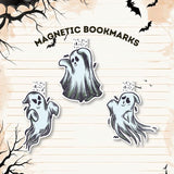 halloween ghost bookmark, book lover bookmarks, magnetic bookmark, gift for readers, bookstagram, booktok, bookish bookmark, bookmark set, gift for bookworms, bookish gift, book accessories, halloween bookish gift, handmade bookmark, book accessories
