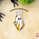halloween ghost bookmark, book lover bookmarks, magnetic bookmark, gift for readers, bookstagram, booktok, bookish bookmark, bookmark set, gift for bookworms, bookish gift, book accessories, halloween bookish gift, handmade bookmark, book accessories