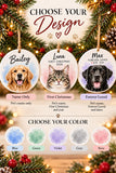 Personalized Pet Christmas Ornament, Custom Dog Cat Name Ornament 2026, Colorful Pet Lover Christmas Gift, Dog Mom Cat Mom...