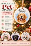 Dog Mom Christmas Gift, Personalized Dog Ornament with Name 2026, Custom Pet Christmas Ornament, Cat Mom Gift - styled lif...