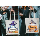 halloween treat bags trick or treat bag kids halloween bag custom candy bag personalized gift halloween gifts personalized tote candy bag for kids halloween tote bag halloween candy bag canvas halloween oogie boogie not so scary