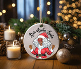 personalized christmas ornaments, personalized tree ornaments, xmas tree ornaments, first christmas ornament, memorial ornaments, our first christmas ornament, black ornaments, christmas keepsake ornament, 2023 ornament, 2023 holiday gift, letter ornament, black santa, black woman christmas, melanin christmas, black girl christmas, black woman christmas gift, african christmas gifts