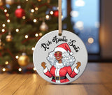 holiday gift christmas keepsake tree decoration gift exchange christmas bauble black santa melanin christmas afro christmas african santa african american black girl magic secret santa gift 2023 ornament 2023 holiday gift black woman christmas