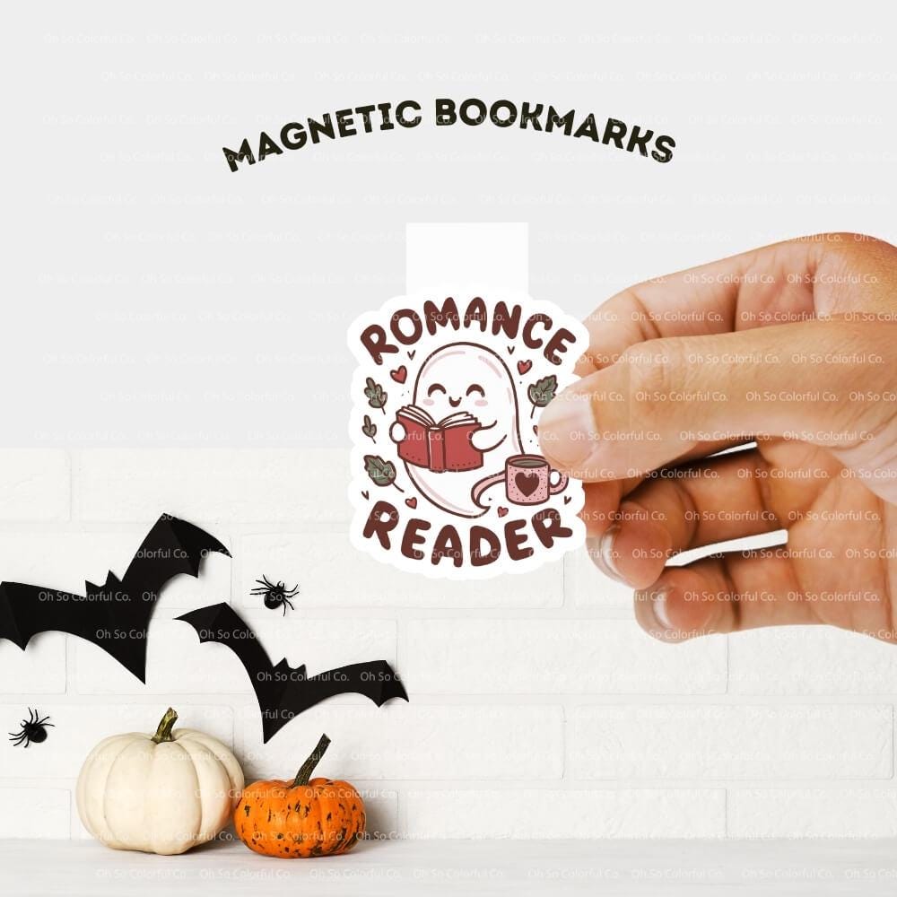 book lover gift magnetic bookmark book accessory bookish gift bookish merchandise reader gift one more chapter bookish present halloween bookmark ghost bookmark book lover gift bookish accessories laminated bookmark spooky bookmark ghost bookmark