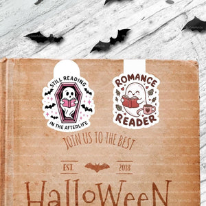 book lover gift magnetic bookmark book accessory bookish gift bookish merchandise reader gift one more chapter bookish present halloween bookmark ghost bookmark book lover gift bookish accessories laminated bookmark spooky bookmark ghost bookmark