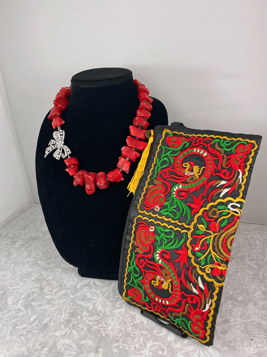 Flower Statement Necklace, Women's Jewelry, Floral, 3D, Multicolor, Necklace  | eBay