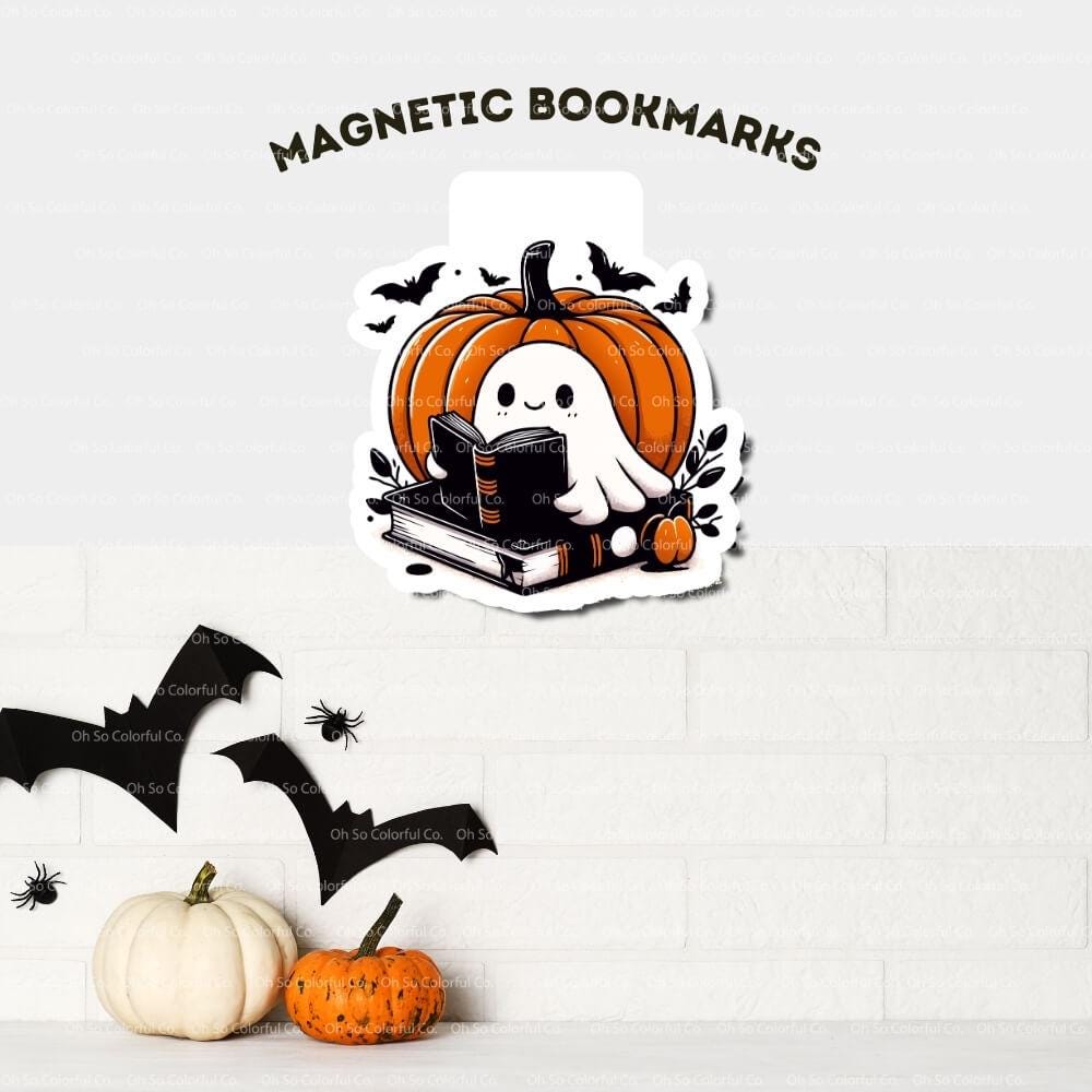 book lover gift magnetic bookmark book accessory bookish gift bookish merchandise reader gift cute spooky one more chapter bookish present halloween bookmark ghost bookmark book lover gift bookish accessories laminated bookmark spooky bookmark ghost