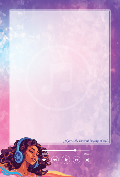 Melanin & Music Aesthetic Cute Memo Pad - Oh So Colorful Co.