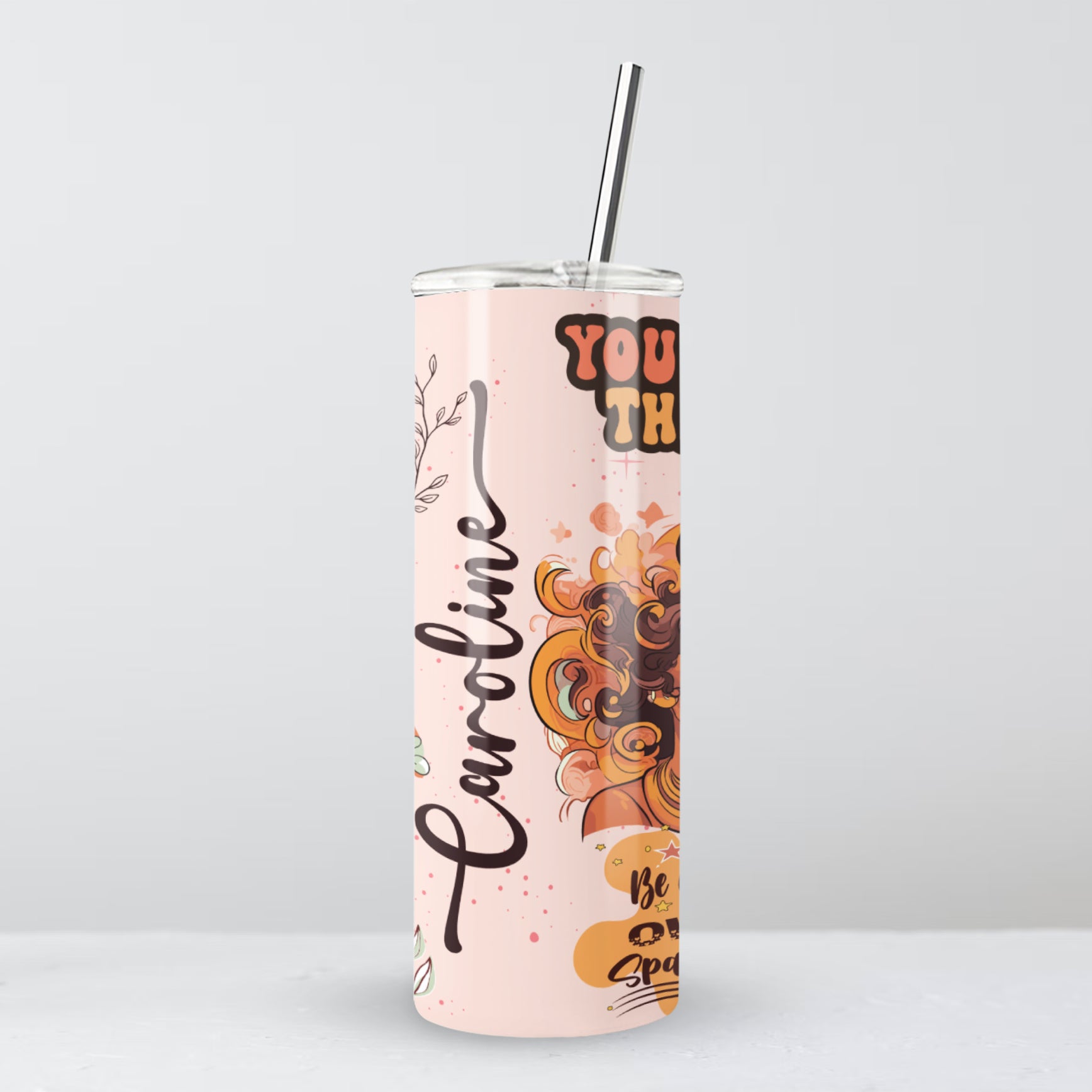 personalized tumbler, stainless 20oz, skinny tumbler lid and straw, custom tumbler, positive tumbler, affirmations tumbler, girls trip gift, christmas gift cup, girls weekend gift, bridesmaid tumbler, bridal party gift, black woman tumbler