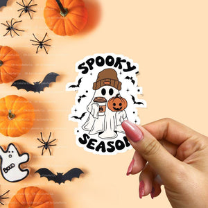 spooky babe spooky season halloween sticker halloween gift halloween ghost womens halloween cute ghost sticker laptop stickers water bottle sticker halloween season art cute fall sticker halloween party laptop decals