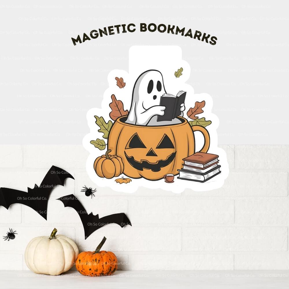 book lover gift magnetic bookmark book accessory bookish gift bookish merchandise reader gift cute spooky one more chapter bookish present halloween bookmark ghost bookmark book lover gift bookish accessories laminated bookmark spooky bookmark ghost