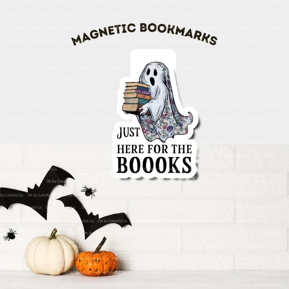 book lover gift magnetic bookmark book accessory bookish gift bookish merchandise reader gift cute spooky one more chapter bookish present halloween bookmark ghost bookmark book lover gift bookish accessories laminated bookmark spooky bookmark ghost