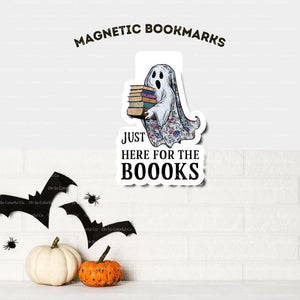 book lover gift magnetic bookmark book accessory bookish gift bookish merchandise reader gift cute spooky one more chapter bookish present halloween bookmark ghost bookmark book lover gift bookish accessories laminated bookmark spooky bookmark ghost