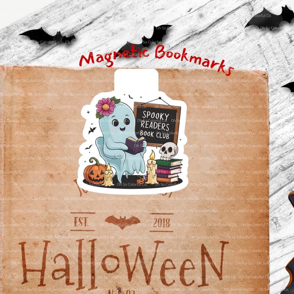 book lover gift magnetic bookmark book accessory bookish gift bookish merchandise reader gift cute spooky one more chapter bookish present halloween bookmark ghost bookmark book lover gift bookish accessories laminated bookmark spooky bookmark ghost