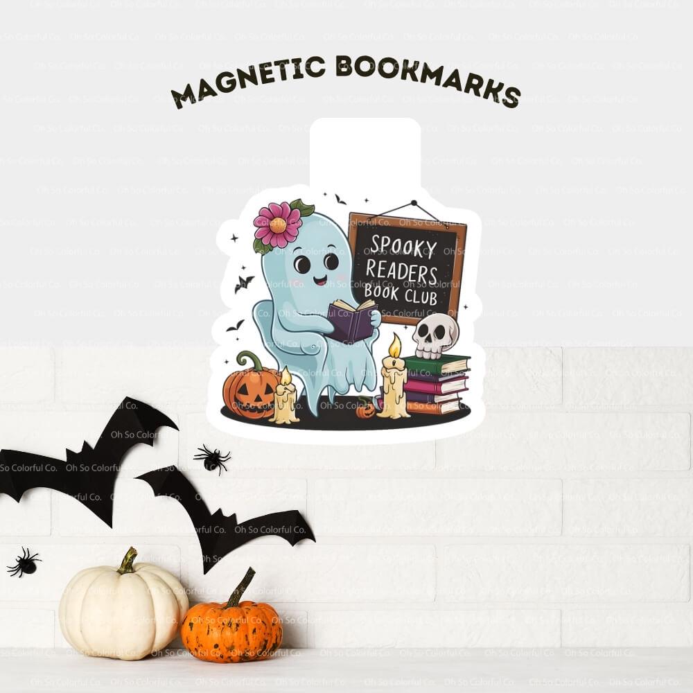 book lover gift magnetic bookmark book accessory bookish gift bookish merchandise reader gift cute spooky one more chapter bookish present halloween bookmark ghost bookmark book lover gift bookish accessories laminated bookmark spooky bookmark ghost