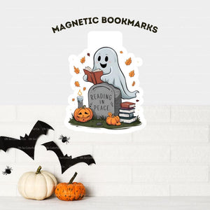 book lover gift magnetic bookmark book accessory bookish gift bookish merchandise reader gift cute spooky one more chapter bookish present halloween bookmark ghost bookmark book lover gift bookish accessories laminated bookmark spooky bookmark ghost