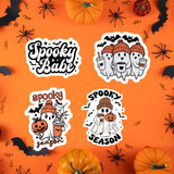 spooky babe spooky season halloween sticker halloween gift halloween ghost womens halloween cute ghost sticker laptop stickers water bottle sticker halloween season art cute fall sticker halloween party laptop decals