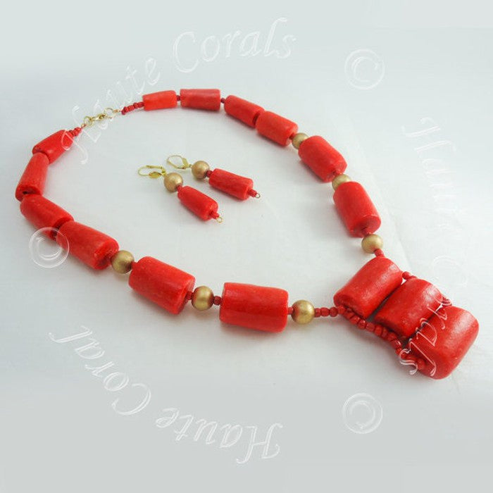 African Coral Beads Wedding Necklace | African Woman Wedding Beads | Nigerian Wedding Necklace | Benin Bride Coral Beads Necklace