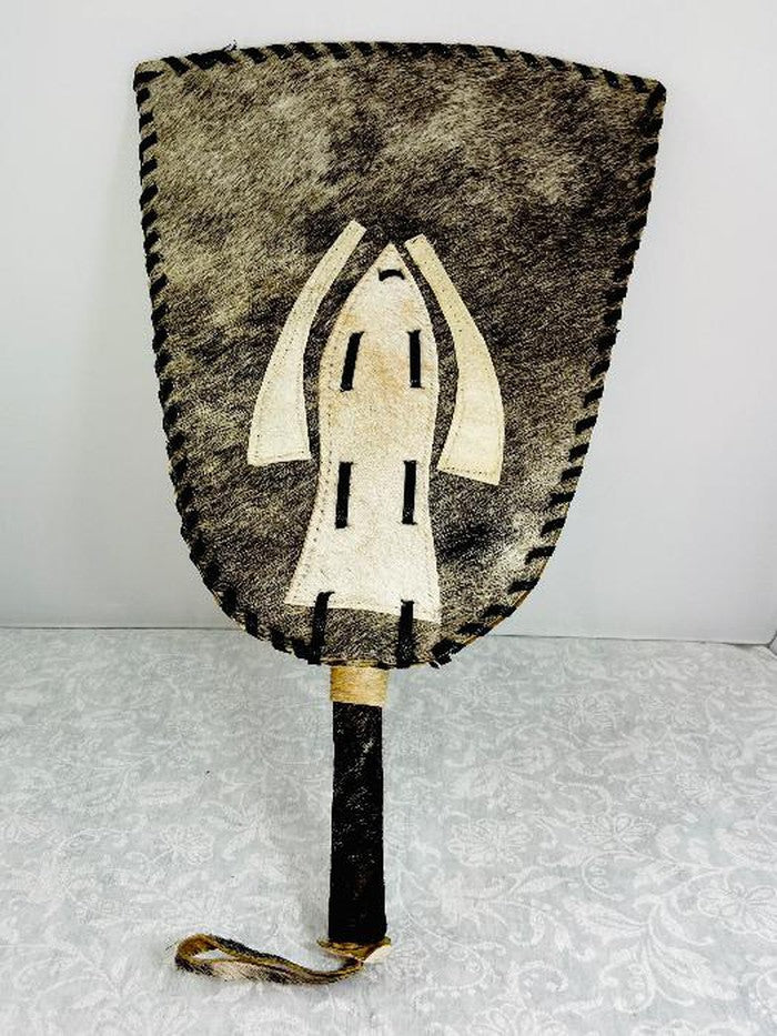 African Hand Fan cow hide royalty fan nigerian wedding fan Igbo Hand Fan AKUPE nigerian igbo groom igbo wedding fan Animal Skin Hand Fan igbo edo groom igbo hand fan african groom wedding hand fan Nigerian groom african wedding gift