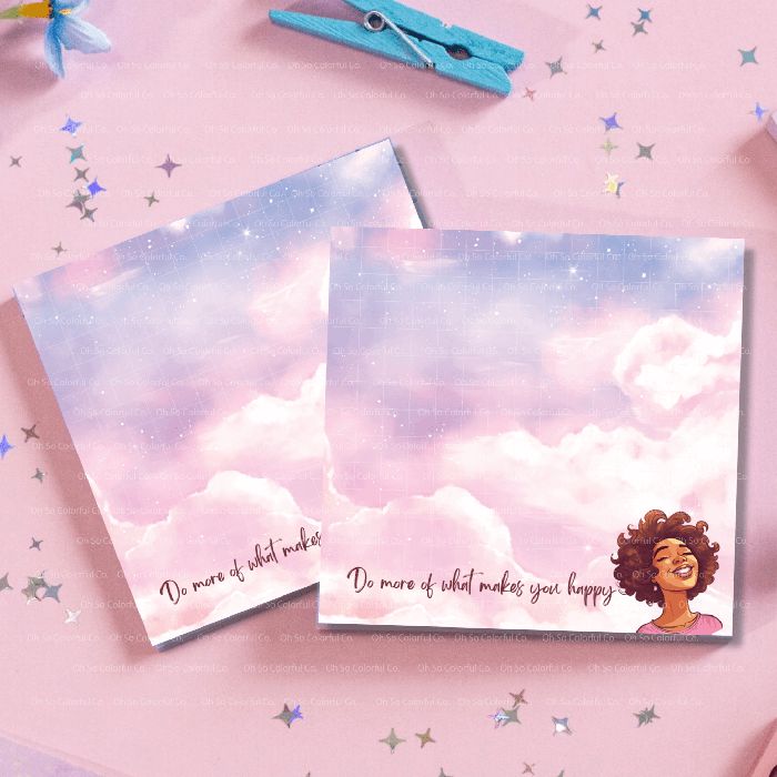 post it notes,  teacher appreciation, teacher christmas, cute memo pad, kawaii stationery, gift for teacher, kawaii memo pad, teacher end of year, black girl sticky notes, melanin notepad, black mermaid, sorority gift, AKA Gift, black girl stationery, black girl magic memopad