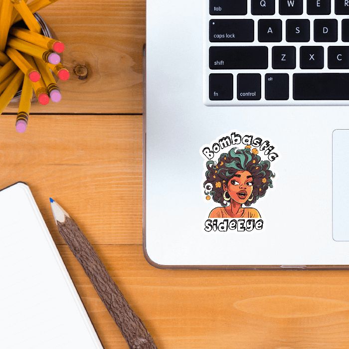 black woman stickers, melanin woman sticker, black girl stickers, afro girl stickers, labtop sticker, waterbottle sticker, journal sticker, planner sticker, tumbler sticker, bullet journal, retro sticker, inspirational sticker, positivity sticker, quote sticker, affirmation sticker, motivational sticker, Selflove sticker, aesthetic sticker