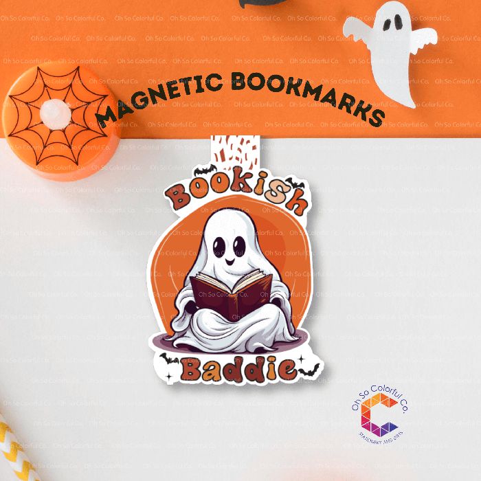 halloween bookmark, book lover, magnetic bookmark, gift for reader, bookstagram, booktok bookish bookmark, bookmark set, gift for bookworm, bookish gift, book accessories, halloween gift, handmade bookmark