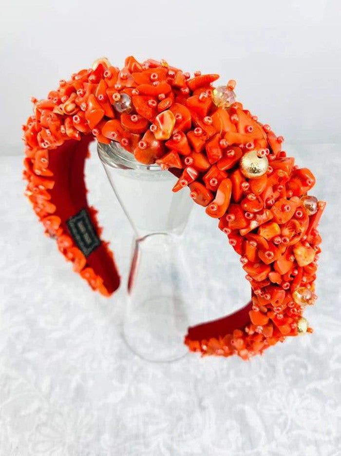 bridal headband, african bride, statement headband, beaded headband, coral headband, igba nkwu headband, igbo bride headband, benin bride headband, nigerian wedding headband, beaded headband, wedding headband, bridal headband, embellished headband, hair accessories, african bride headband, african headband, bridesmaid headband, luxury headband, jeweled headband, gem headband, mother gifts, coral headband 