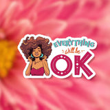 black woman stickers, melanin woman sticker, black girl stickers, afro girl stickers, labtop sticker, waterbottle sticker, journal sticker, planner sticker, tumbler sticker, bullet journal, retro sticker, inspirational sticker, positivity sticker, quote sticker, affirmation sticker, motivational sticker, Selflove sticker, aesthetic sticker