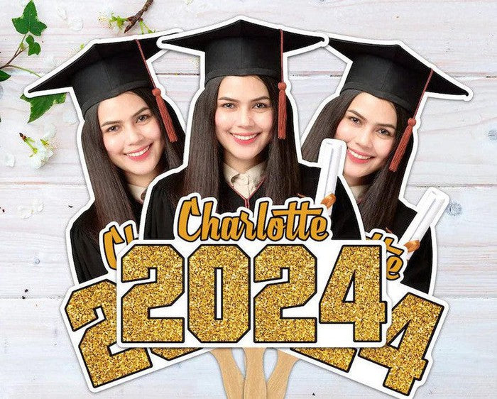 Graduation Inserrt Face Graduation Face Fans – OhSoColorful Co.