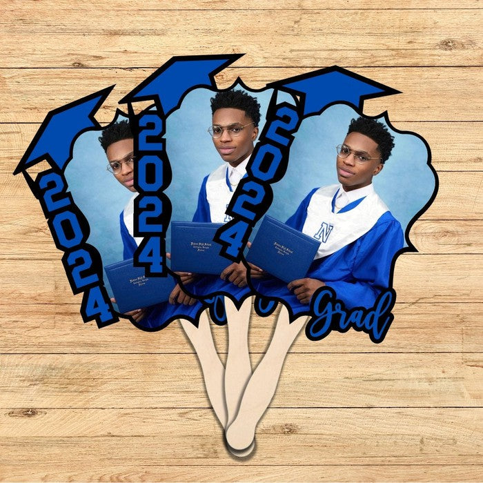 Graduation Inserrt Face Graduation Face Fans – OhSoColorful Co.