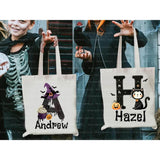 halloween treat bags trick or treat bag kids halloween bag custom candy bag personalized gift halloween gifts personalized tote candy bag for kids halloween tote bag halloween candy bag canvas halloween oogie boogie not so scary