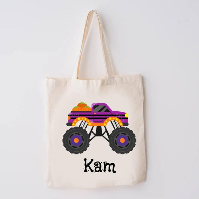 halloween treat bags trick or treat bag kids halloween bag custom candy bag personalized gift halloween gifts personalized tote candy bag for kids halloween tote bag halloween candy bag canvas halloween oogie boogie not so scary monster truck bag