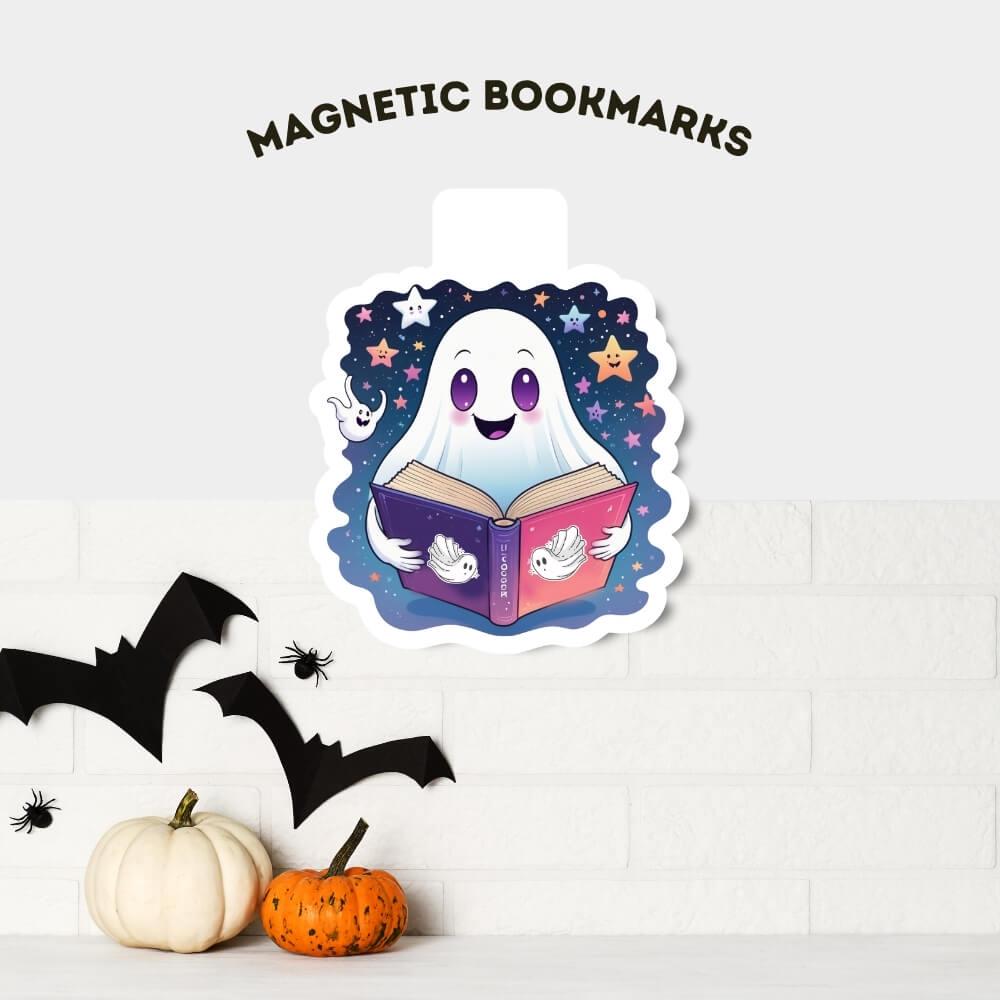 book lover gift magnetic bookmark book accessory bookish gift bookish merchandise reader gift cute spooky one more chapter bookish present halloween bookmark ghost bookmark book lover gift bookish accessories laminated bookmark spooky bookmark ghosts