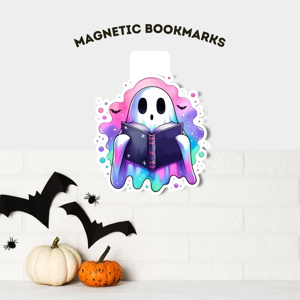 book lover gift magnetic bookmark book accessory bookish gift bookish merchandise reader gift cute spooky one more chapter bookish present halloween bookmark ghost bookmark book lover gift bookish accessories laminated bookmark spooky bookmark ghosts