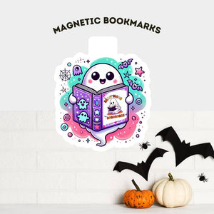 book lover gift magnetic bookmark book accessory bookish gift bookish merchandise reader gift cute spooky one more chapter bookish present halloween bookmark ghost bookmark book lover gift bookish accessories laminated bookmark spooky bookmark ghosts