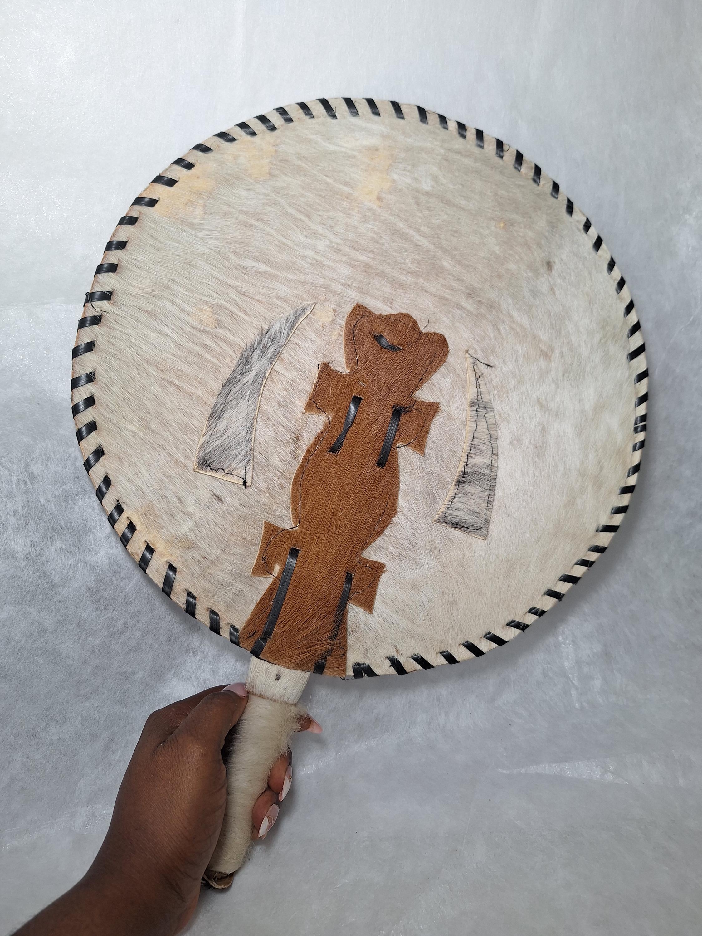 Akupe Hand Fan: Igbo Traditional Wedding Fan, Nigerian Bridal and Groom Fan, Yoruba Edo - additional view 12