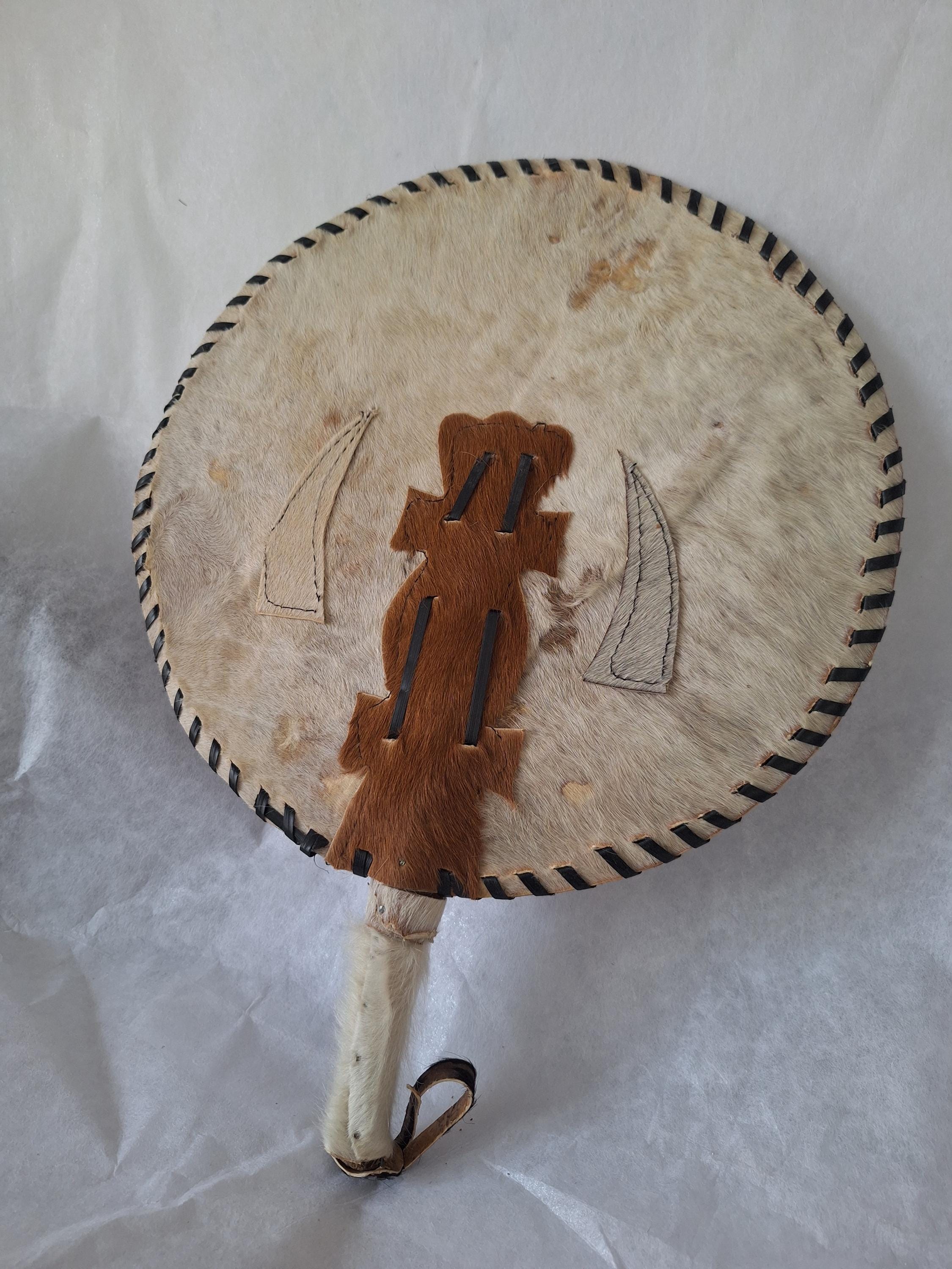 Akupe Hand Fan: Igbo Traditional Wedding Fan, Nigerian Bridal and Groom Fan, Yoruba Edo - alternate angle
