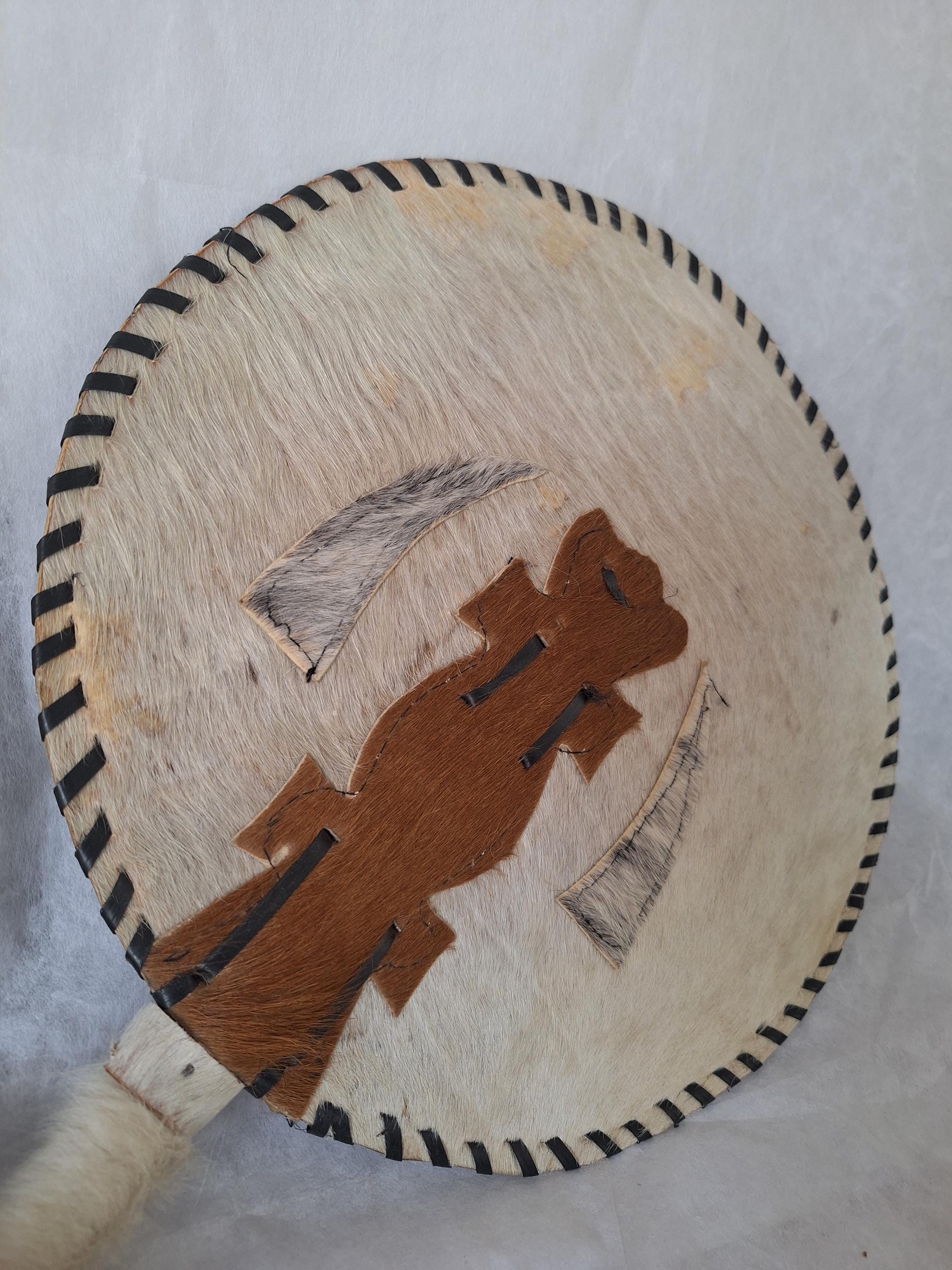 Akupe Hand Fan: Igbo Traditional Wedding Fan, Nigerian Bridal and Groom Fan, Yoruba Edo - back view