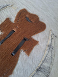 Akupe Hand Fan: Igbo Traditional Wedding Fan, Nigerian Bridal and Groom Fan, Yoruba Edo - close-up detail