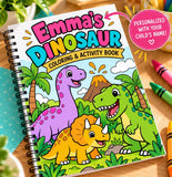 Personalized Children's Coloring Book PDF, Instant Digital Download Activity, Custom Name Coloring Pages for Kids, Printab...