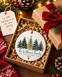 Personalized Family Christmas Gift, Custom Family Name Ornament 2026, Unique Ceramic Christmas Ornament, Gift for Family -...