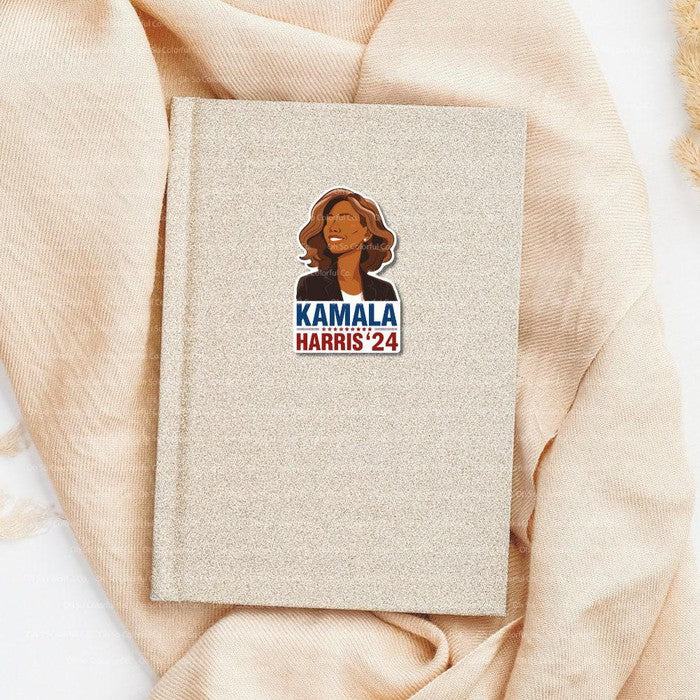 I'm With Her Kamala Harris 2024 Vinyl Sticker, 2024 Election, Democratic 2024 Sticker, Vote Blue, Gift for Her, Feminist Christmas Gift