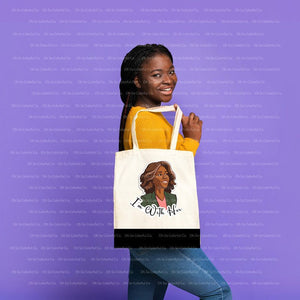 I'm With Her Kamala Harris Tote Bag, Madam President, 2024 Election, AKA Gift, Lets Finish the Job, Harris 2024, AKA Sorority Gift, Divine 9