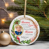 memorial ornament customized ornament custom memorial gift loss of dad gift loss of mom gift funeral ornaments gift for her christmas gift holiday home decor ceramic ornament custom loss ornament photo ornament remembrance gift