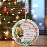 memorial ornament customized ornament custom memorial gift loss of dad gift loss of mom gift funeral ornaments gift for her christmas gift holiday home decor ceramic ornament custom loss ornament photo ornament remembrance gift