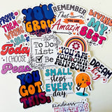 Motivational Quote Sticker Bundle (3-10pcs) - OhSoColorful Co.