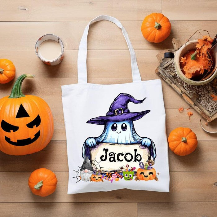 halloween treat bags trick or treat bag kids halloween bag custom candy bag personalized gift halloween gifts personalized tote candy bag for kids halloween tote bag halloween candy bag canvas halloween oogie boogie not so scary